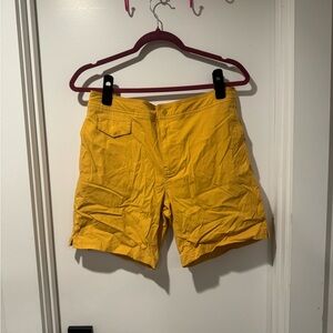 J. Crew Mustard Yellow Pool Shorts Swim Trunks